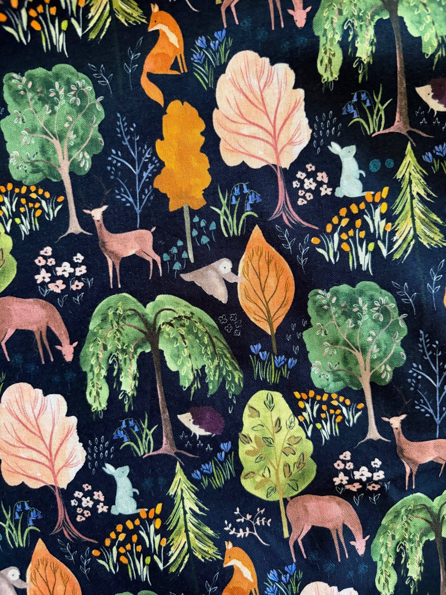 Woodland Midi Dress in Navy Retrolicious