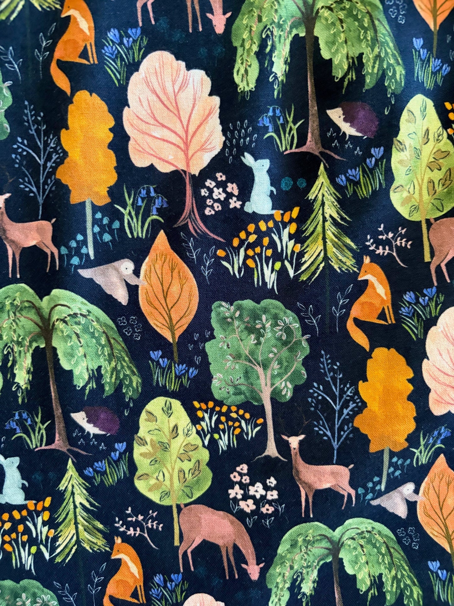Woodland Vintage Dress in Navy Retrolicious