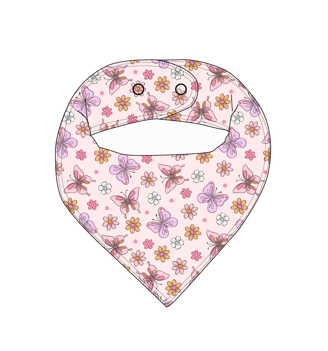 Emma - Bandana Bib Blush Lotus