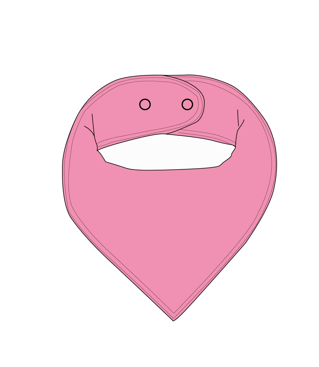 Monarch Pink - Bandana Bib Blush Lotus