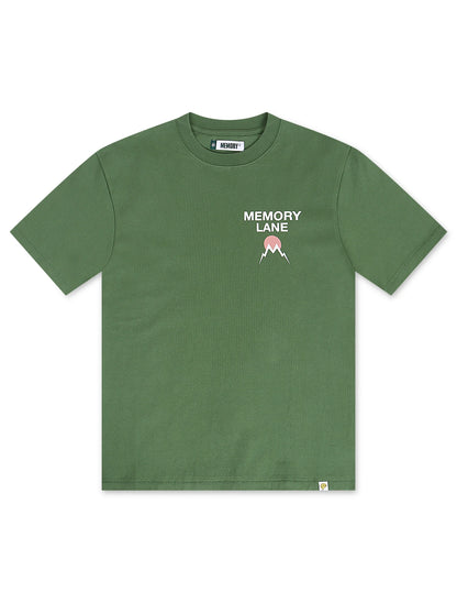 Memory Lane Core Flip Tee - Moss Denim Exchange