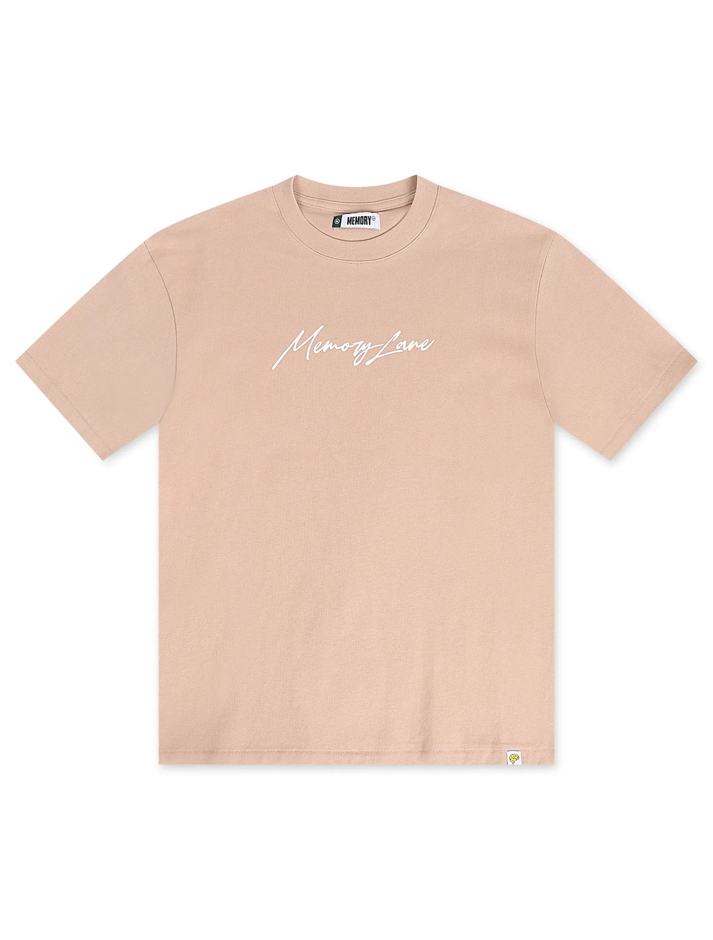 Memory Lane Script Logo Tee - Salmon Denim Exchange