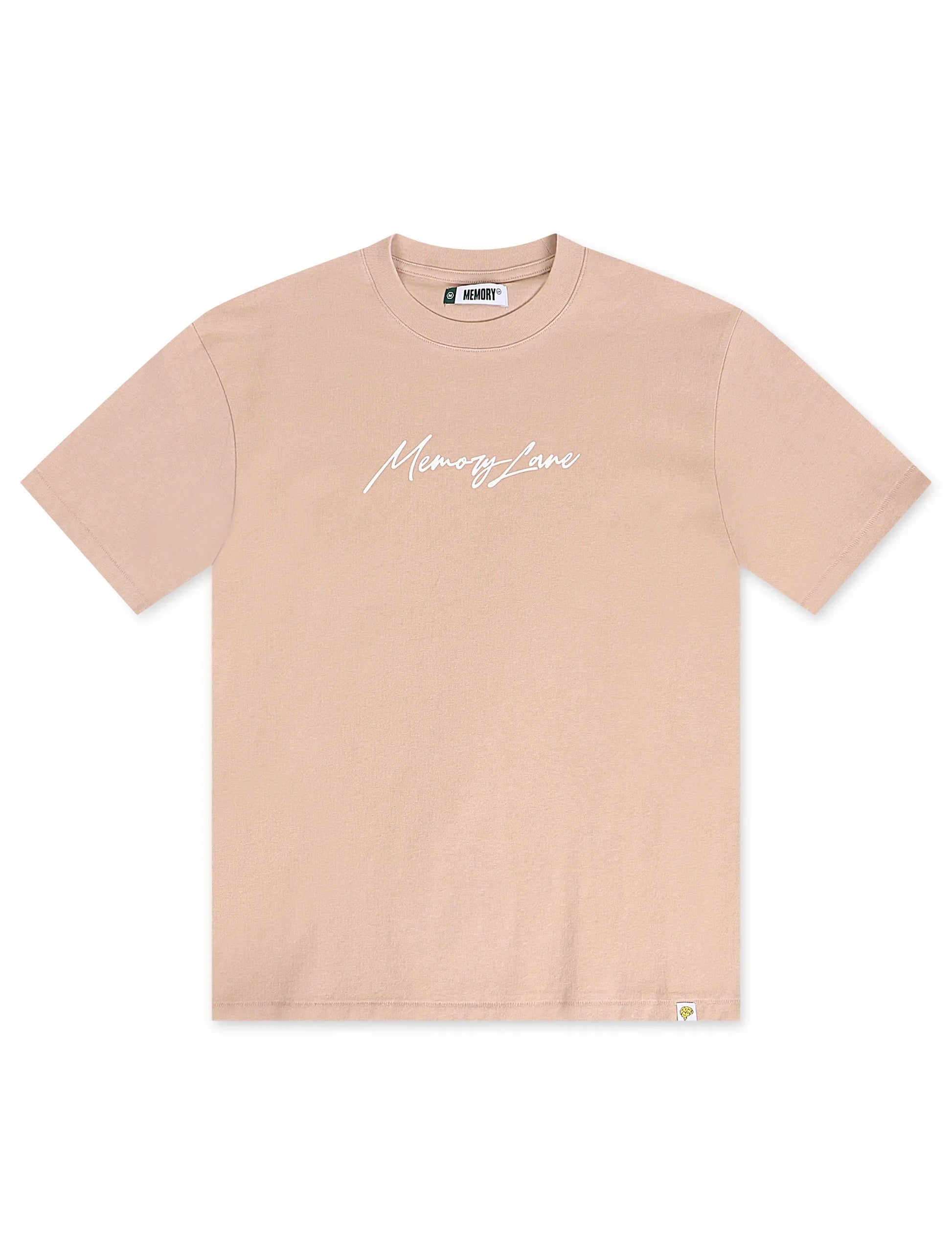 Memory Lane Script Logo Tee - Salmon Denim Exchange