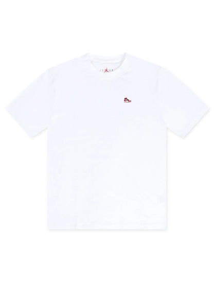 Air Jordan Mens Sneaker Patch Tee - White Denim Exchange