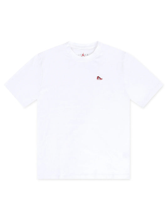 Air Jordan Mens Sneaker Patch Tee - White Denim Exchange