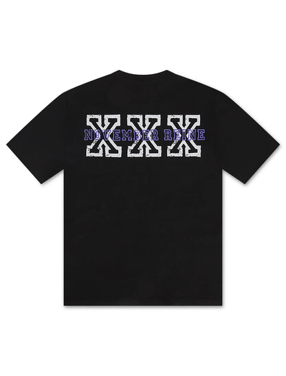 November Reine Sex Tape Heavyweight Tee - Black/Purple Denim Exchange