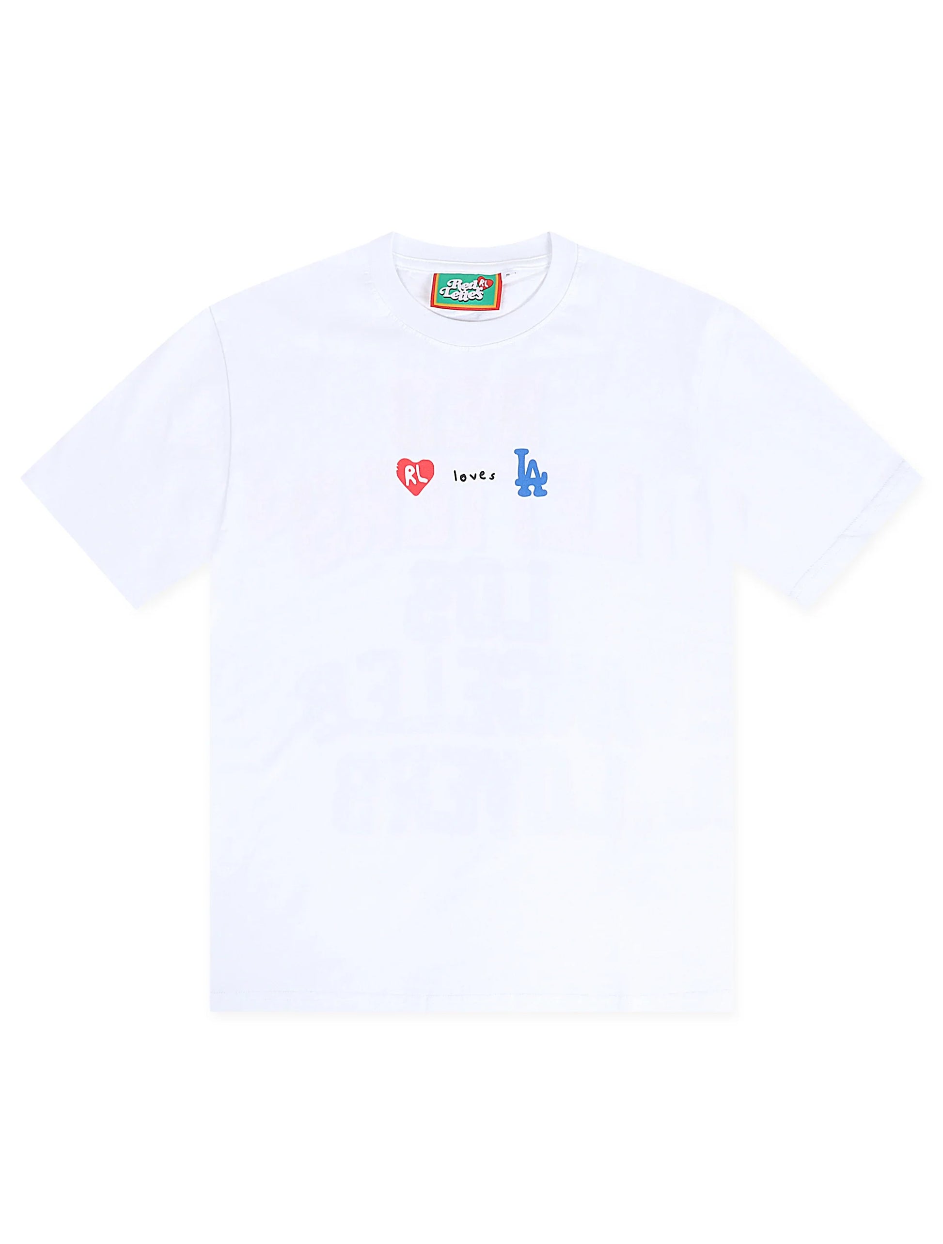 Red Letters Not LA Lovers Tee - White Denim Exchange