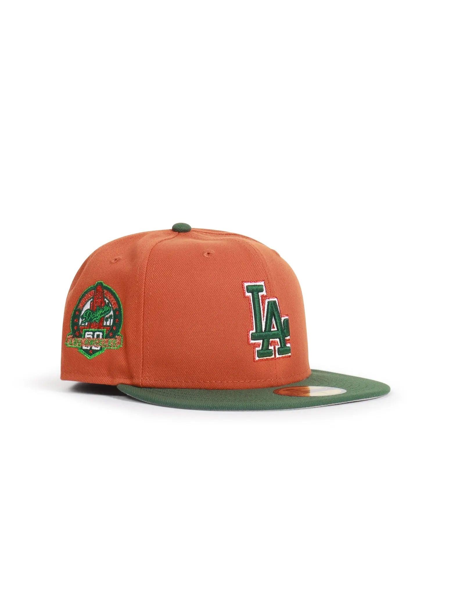 New Era 5950 La Dodgers Los Angeles 60Th Anniversary Hat - Orange/Green Denim Exchange