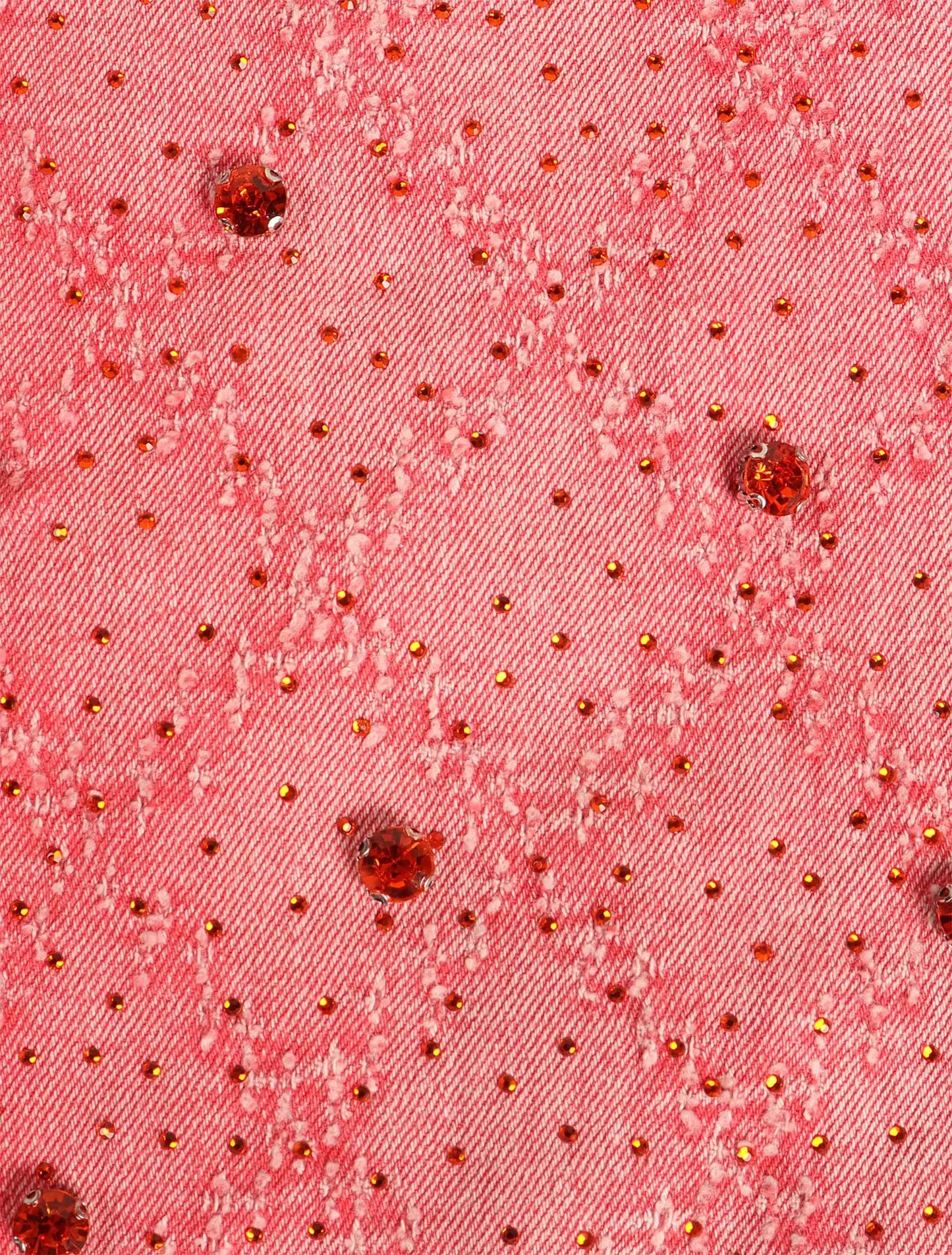 Vicious Denim Rhinestone Flare Jeans - Pink Denim Exchange