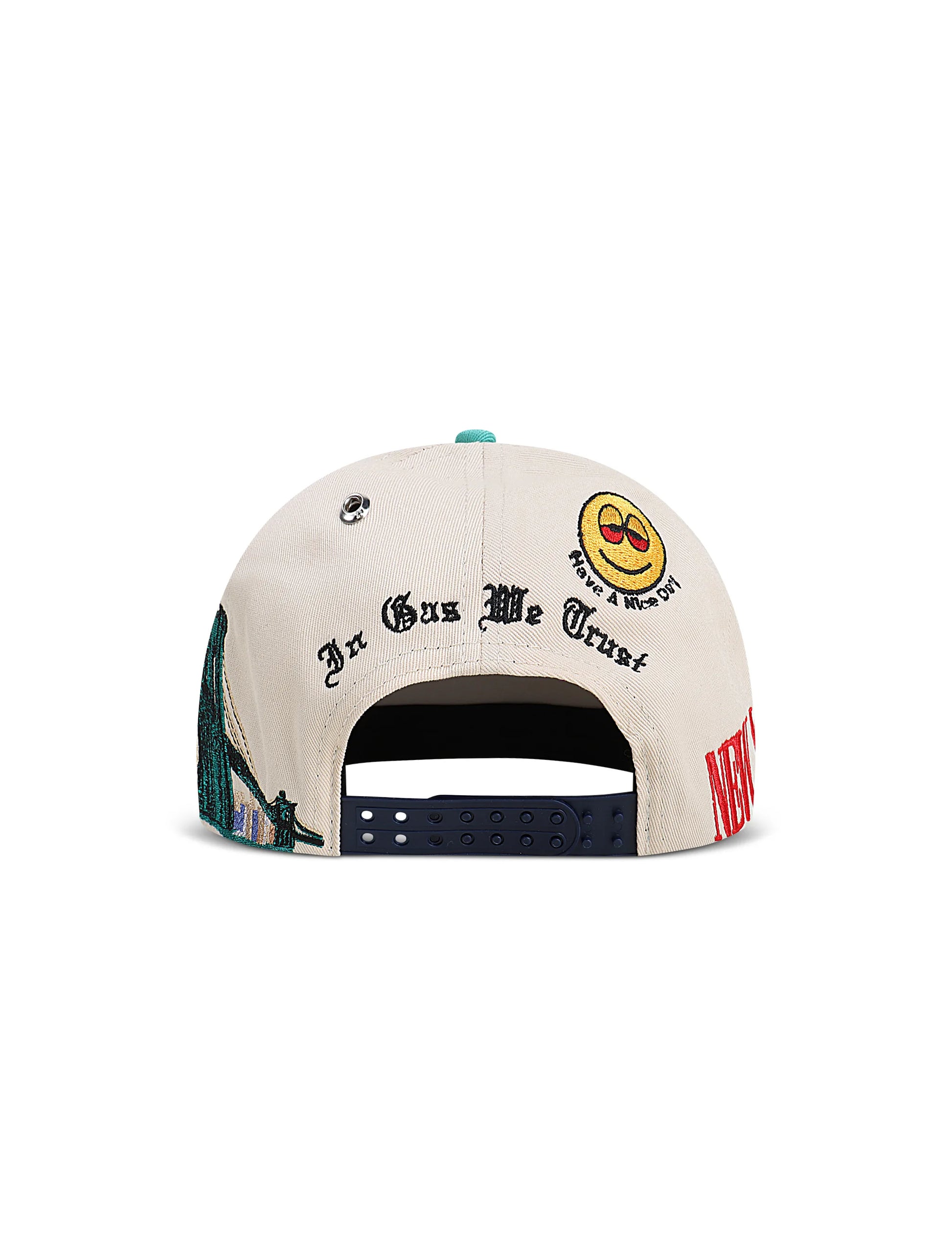 GasNYC Rotten Apple Hat - Cream/Navy Denim Exchange