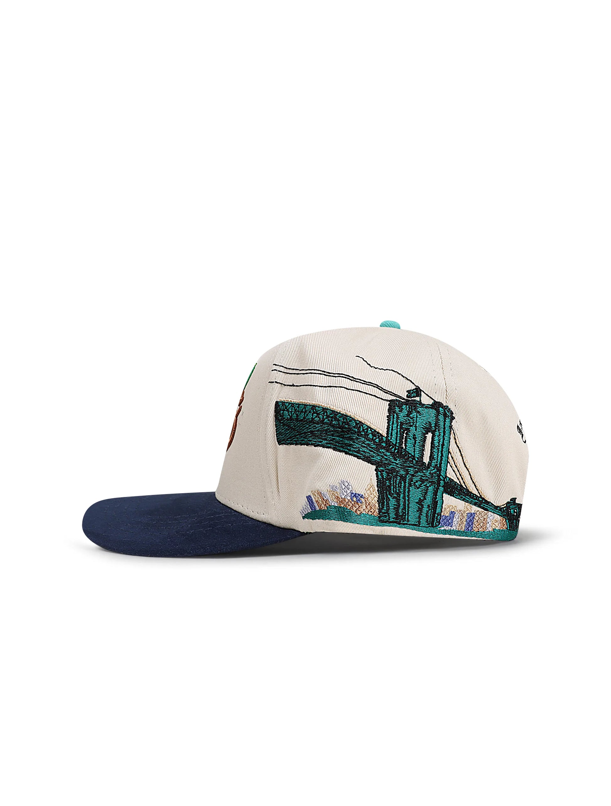 GasNYC Rotten Apple Hat - Cream/Navy Denim Exchange