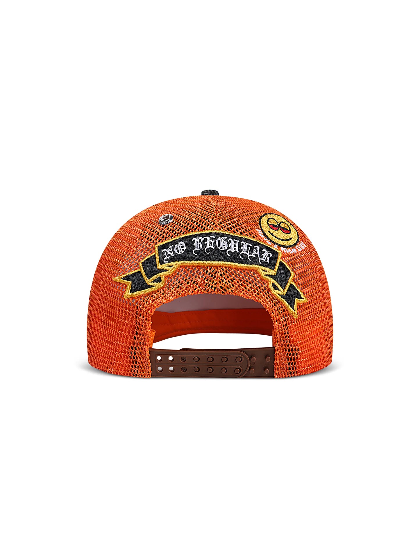 GasNYC Gas Season Trucker Hat -Cream/Orange Denim Exchange