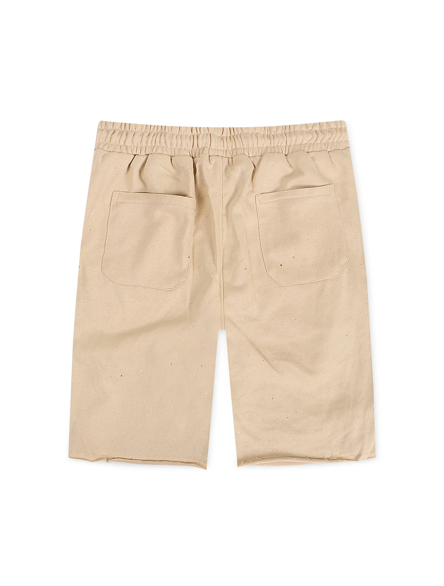 Bkys Rhinestone Shorts - Beige Denim Exchange