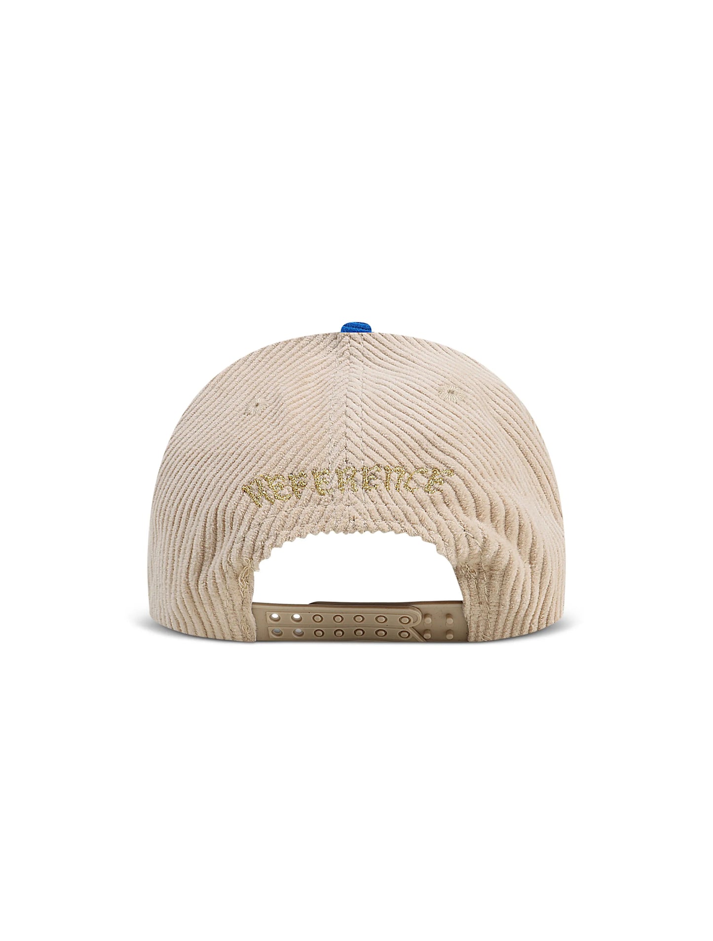 Reference Mens Paradise LA Corduroy Hat - Cream/Blue/Yellow Denim Exchange