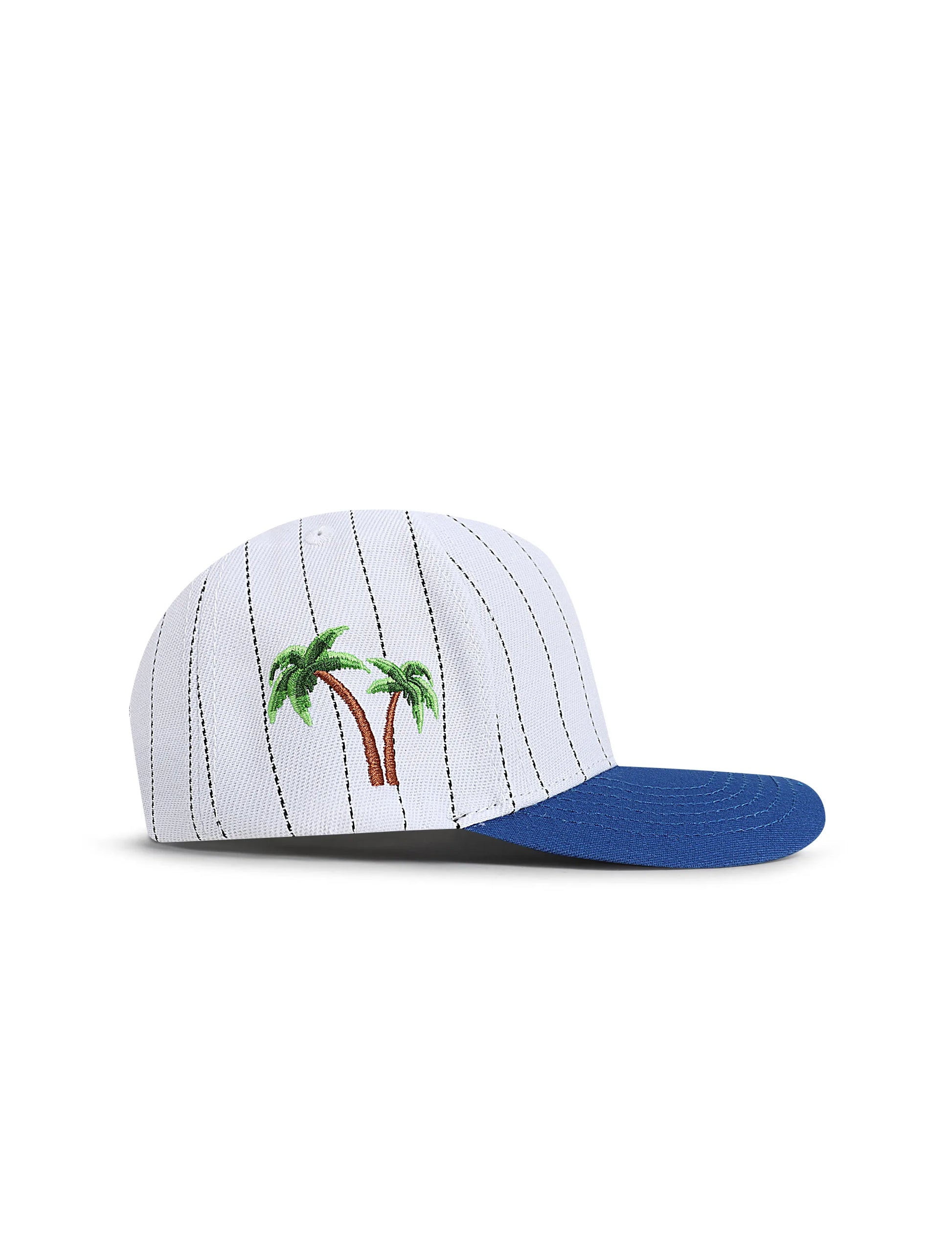 Reference Mens Paradise LA Pinstripe Hat - White/Blue Denim Exchange