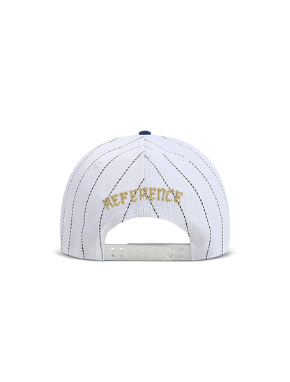 Reference Mens Paradise LA Pinstripe Hat - White/Blue Denim Exchange