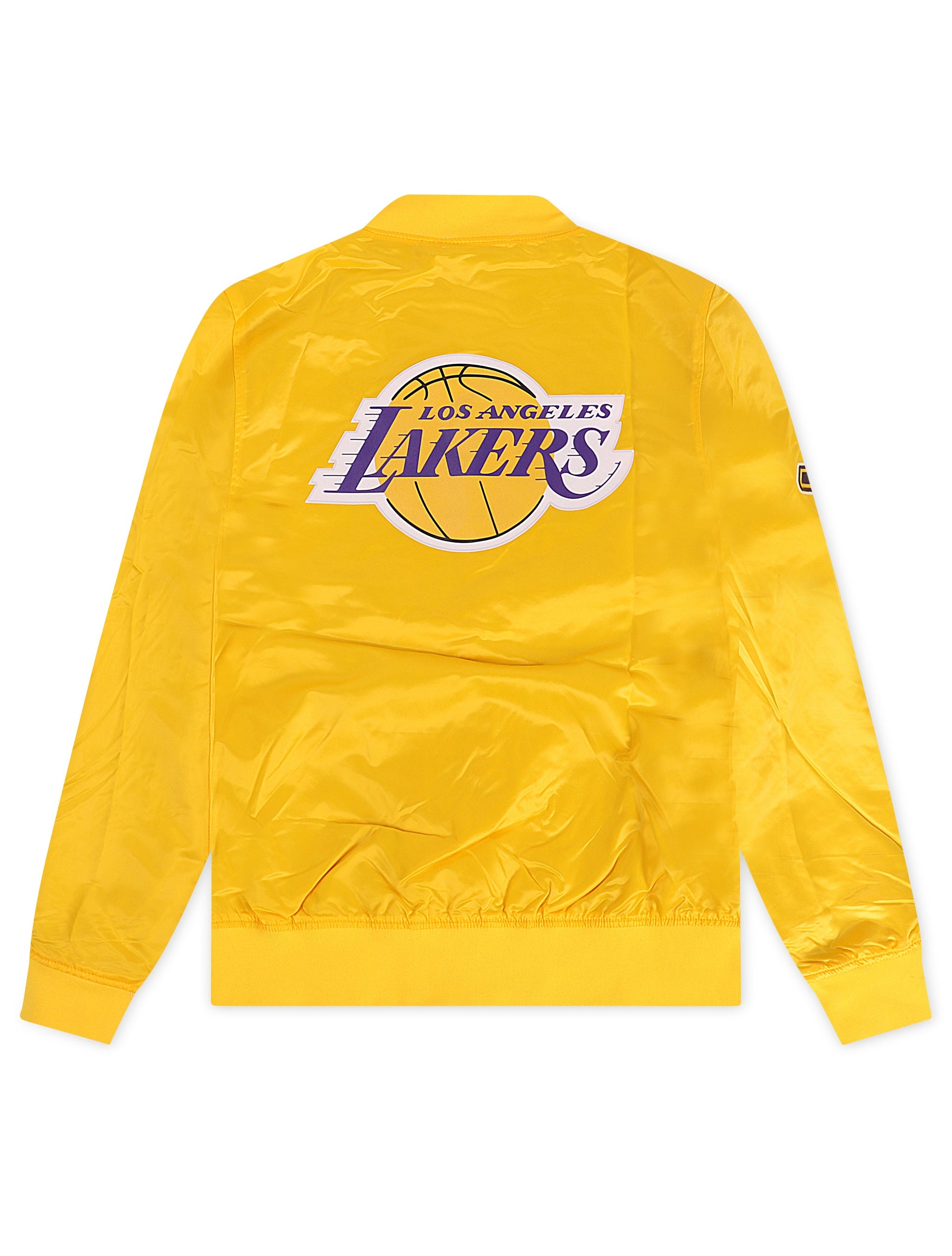Pro Standard LA Lakers Big Logo Satin Jacket - Gold Denim Exchange