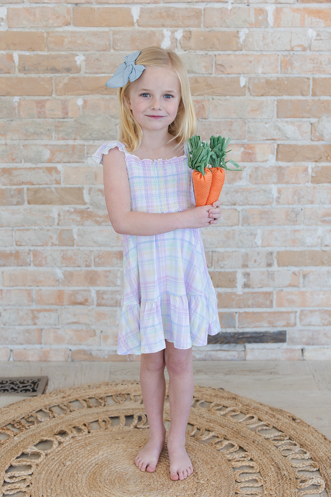 Pastel Prep - Smocked Dress Blush Lotus