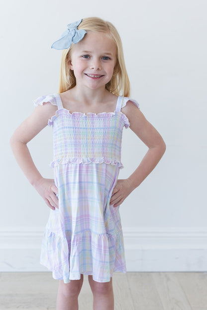 Pastel Prep - Smocked Dress Blush Lotus