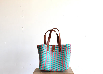 Aqua & Pink Purse bag by MexiMexi MexiMexi