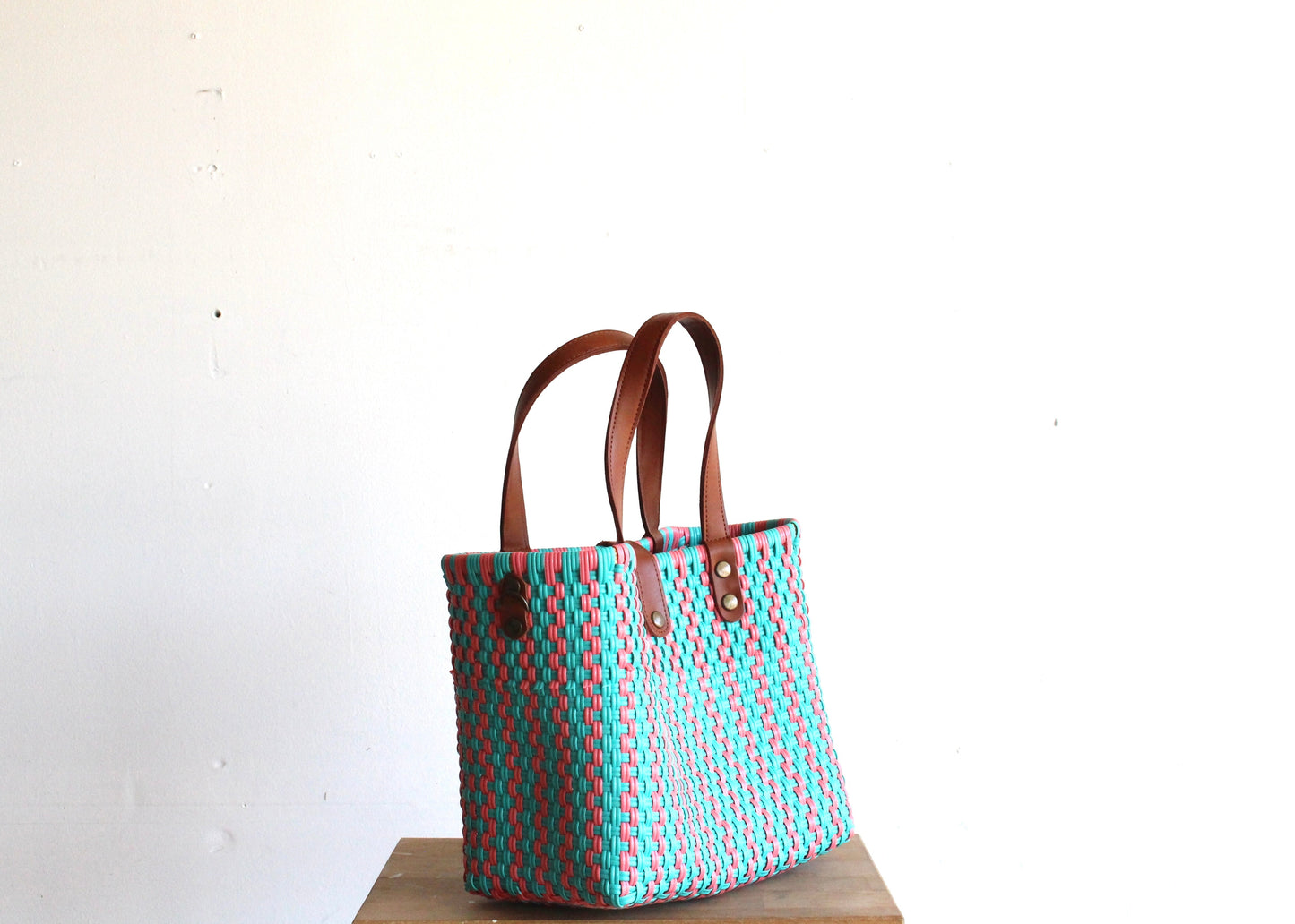 Aqua & Pink Purse bag by MexiMexi MexiMexi