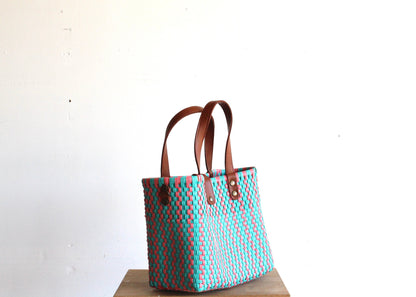 Aqua & Pink Purse bag by MexiMexi MexiMexi
