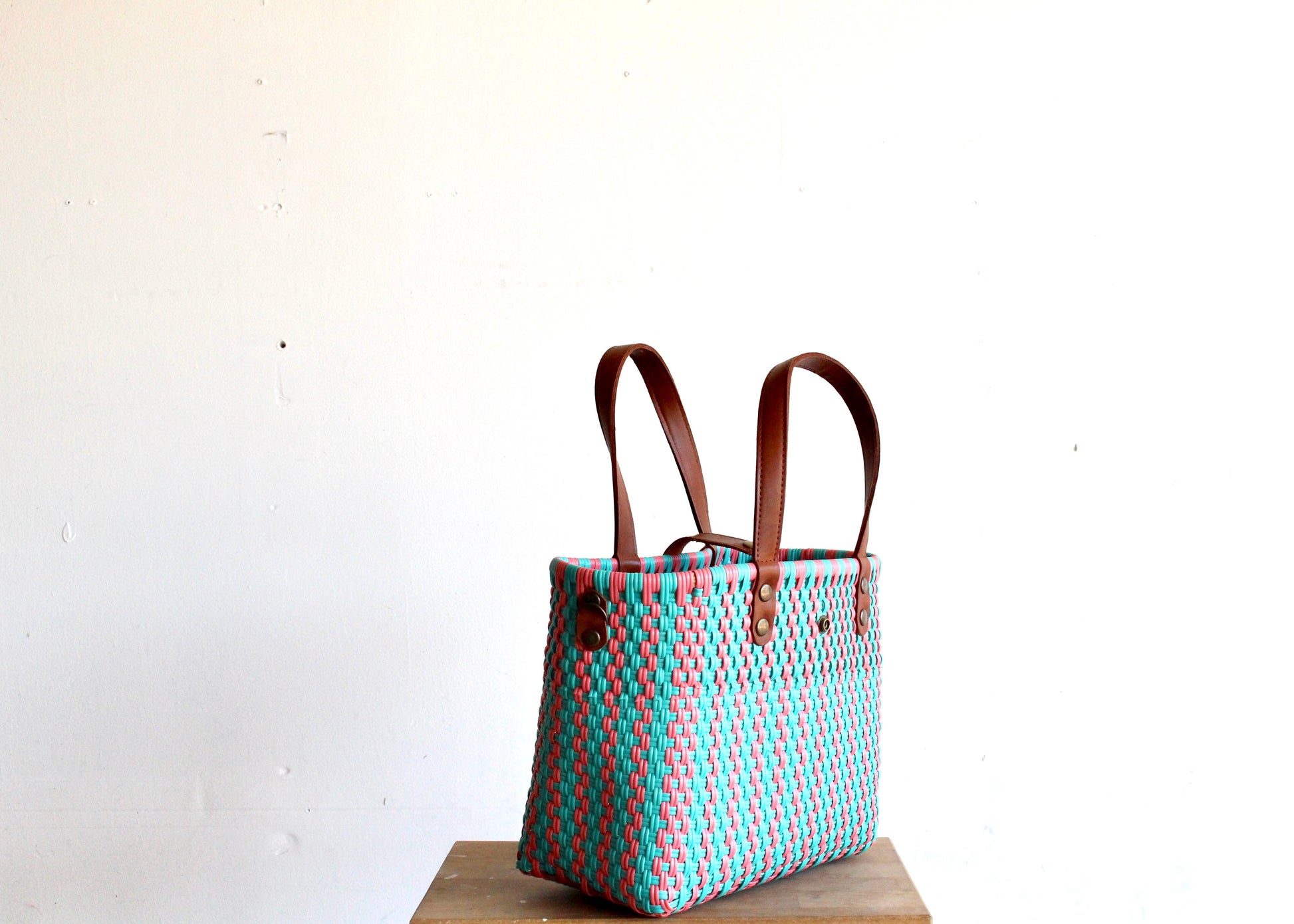 Aqua & Pink Purse bag by MexiMexi MexiMexi