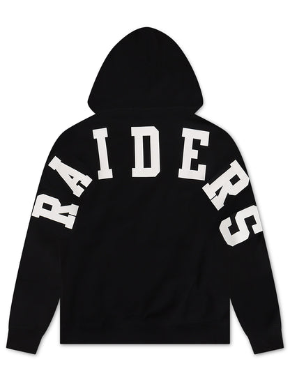 Pro Standard Las Vegas Raiders Wingspan Drop Shoulder Hoodie - Black Denim Exchange