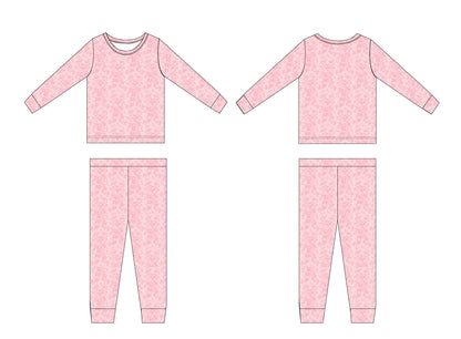 Pink Toile - Set Blush Lotus
