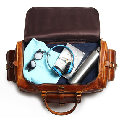 Berlin Leather Weekender Duffle Bag Classy Leather Bags