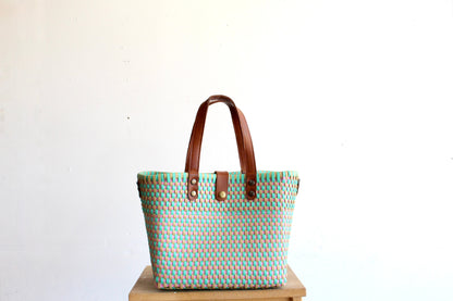 Caramel, Pink & Teal Purse bag by MexiMexi MexiMexi