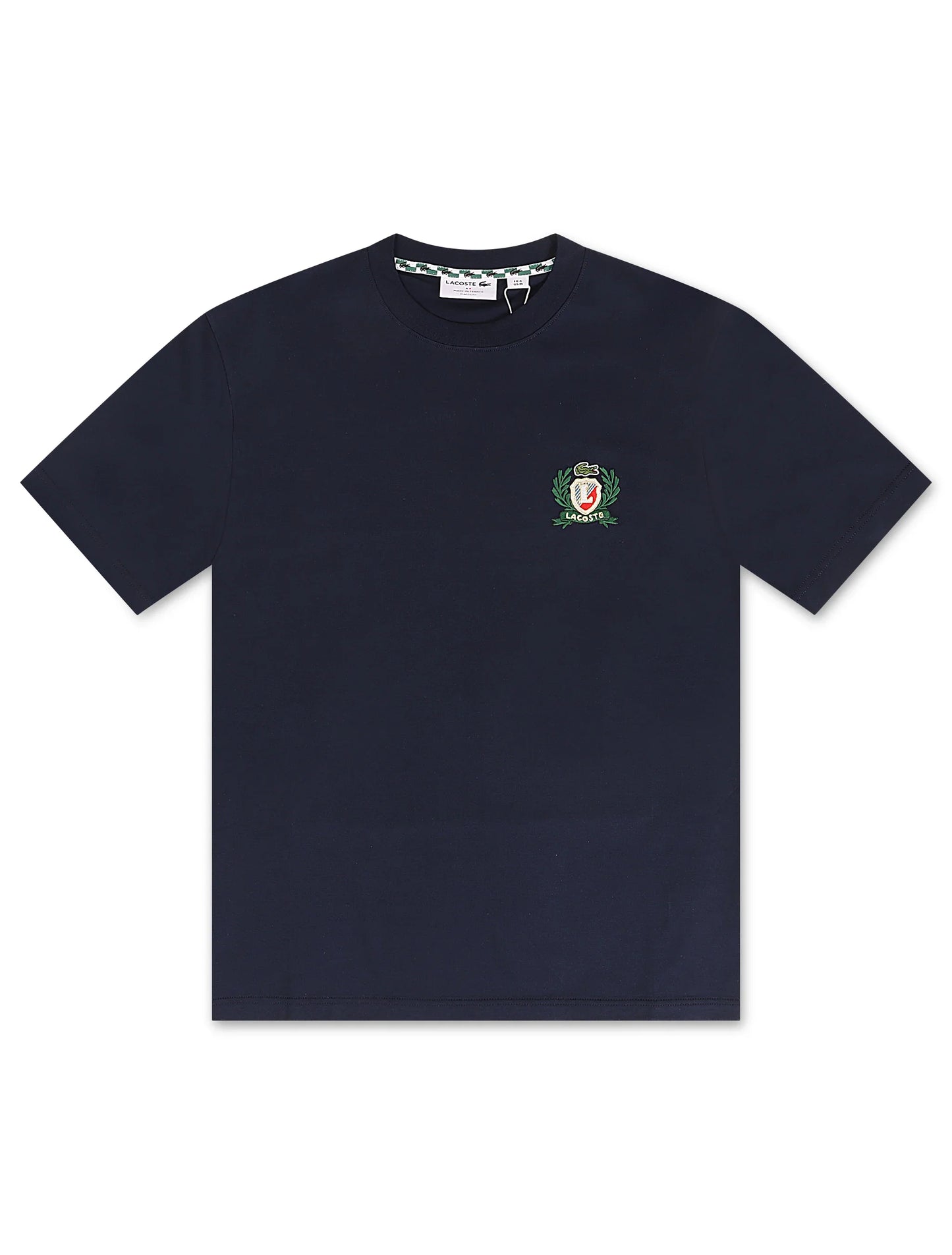 Lacoste Embroidered Badge Tee - Navy Denim Exchange