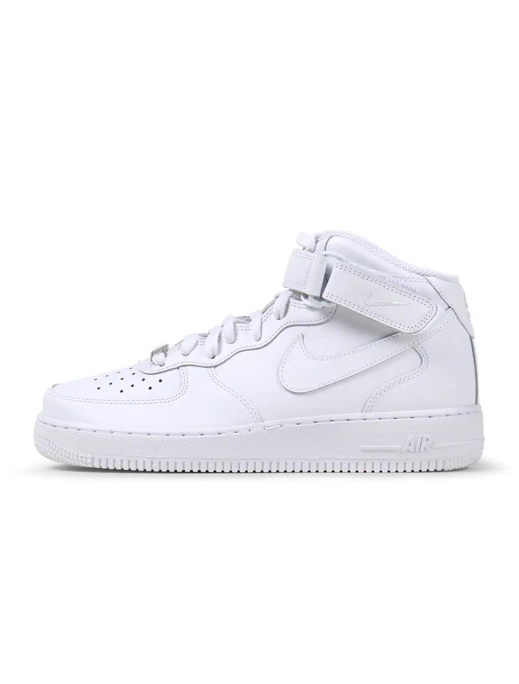 Nike Mens Air Force 1 Mid '07  White/White Denim Exchange