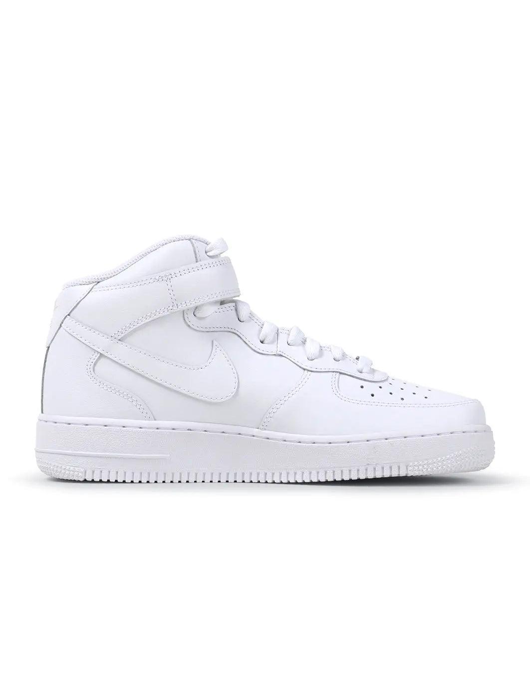 Nike Mens Air Force 1 Mid '07  White/White Denim Exchange