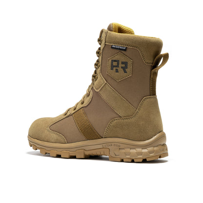 ROCKROOSTER Colmar Coyote 8 inch Suede Leather Waterproof Tactical & Military Boots AB500 Rock Rooster Footwear Inc
