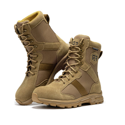 ROCKROOSTER Colmar Coyote 8 inch Suede Leather Waterproof Tactical & Military Boots AB500 Rock Rooster Footwear Inc