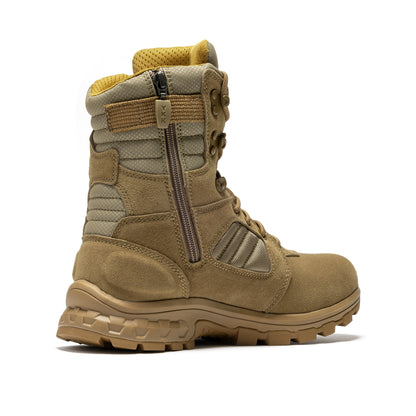 ROCKROOSTER Burano Coyote 8 inch Suede Leather Waterproof Tactical & Military Boots AB540 Rock Rooster Footwear Inc