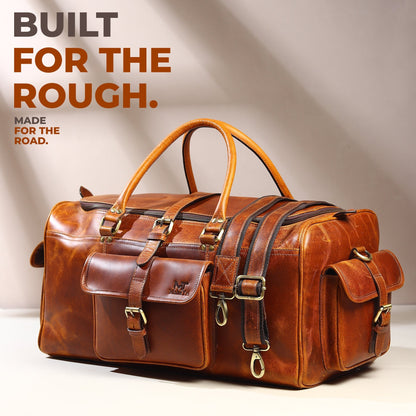 Berlin Leather Weekender Duffle Bag Classy Leather Bags