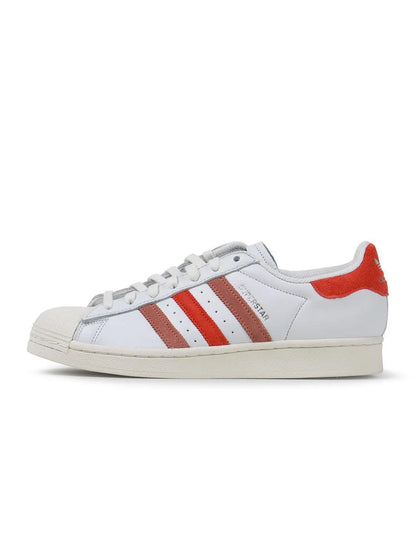 Adidas Mens Superstar - White/Red Denim Exchange