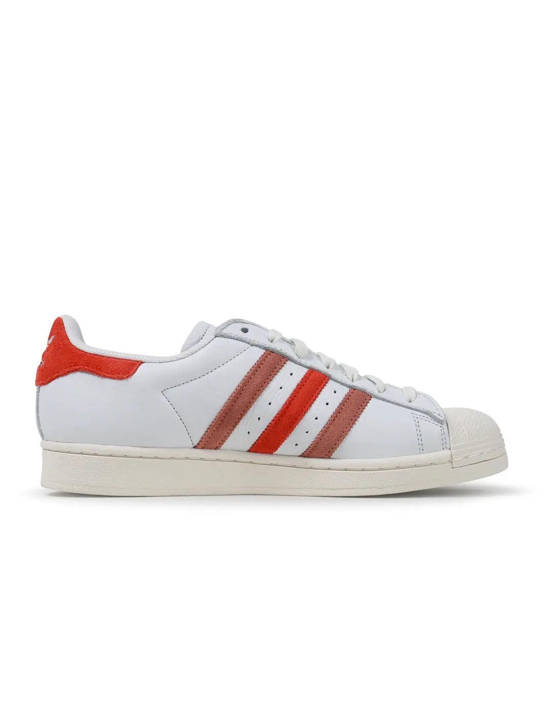Adidas Mens Superstar - White/Red Denim Exchange