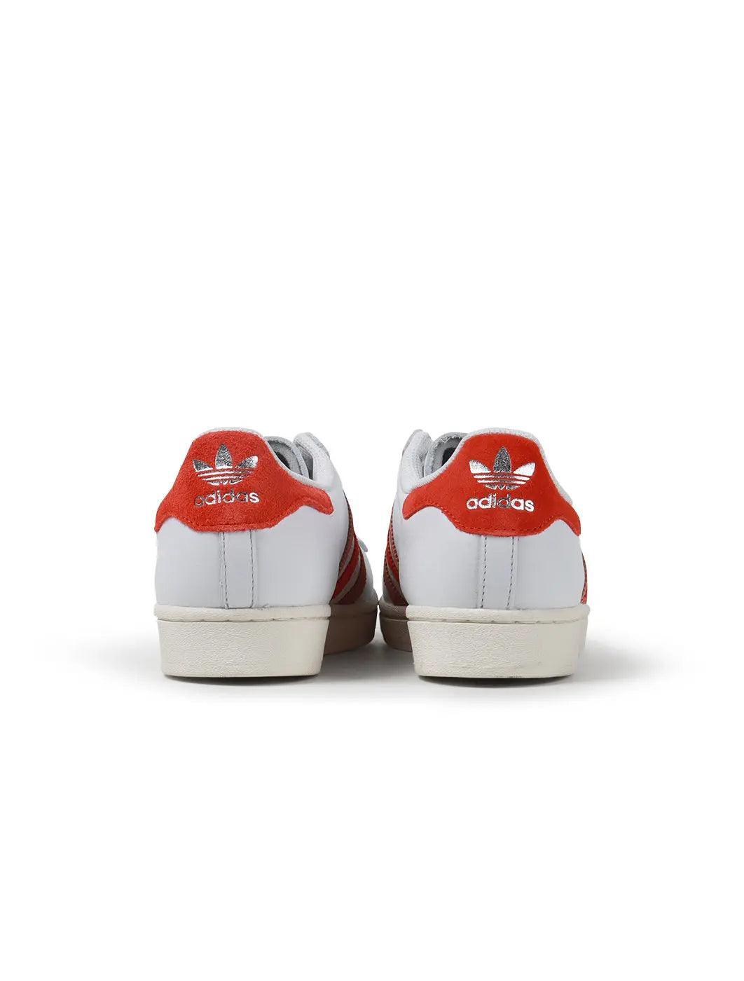 Adidas Mens Superstar - White/Red Denim Exchange