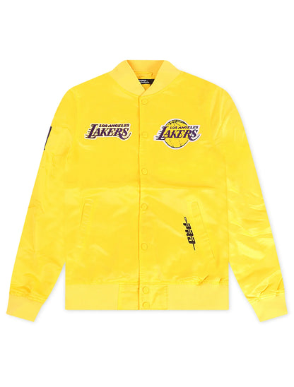 Pro Standard LA Lakers Souvenir Satin Jacket - Gold Denim Exchange