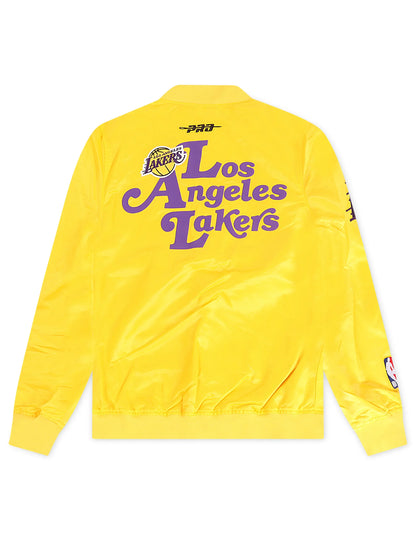 Pro Standard LA Lakers Souvenir Satin Jacket - Gold Denim Exchange
