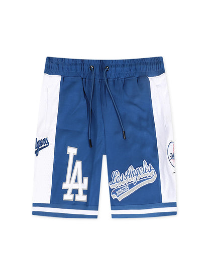Pro Standard LA Dodgers City Script Tail Shorts - Royal Blue Denim Exchange