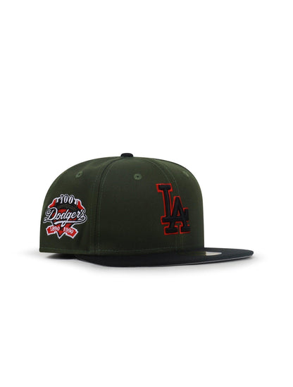 New Era 5950 La Dodgers 100Th Anniversary - Green/Black Denim Exchange