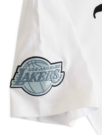 Pro Standard LA Lakers Country Club Tee - White Denim Exchange