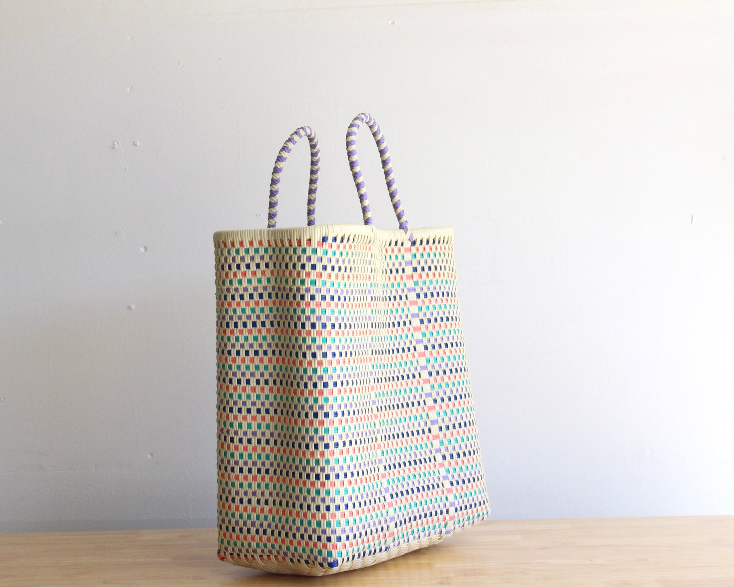 Beige with Colors Tote Bag by MexiMexi MexiMexi