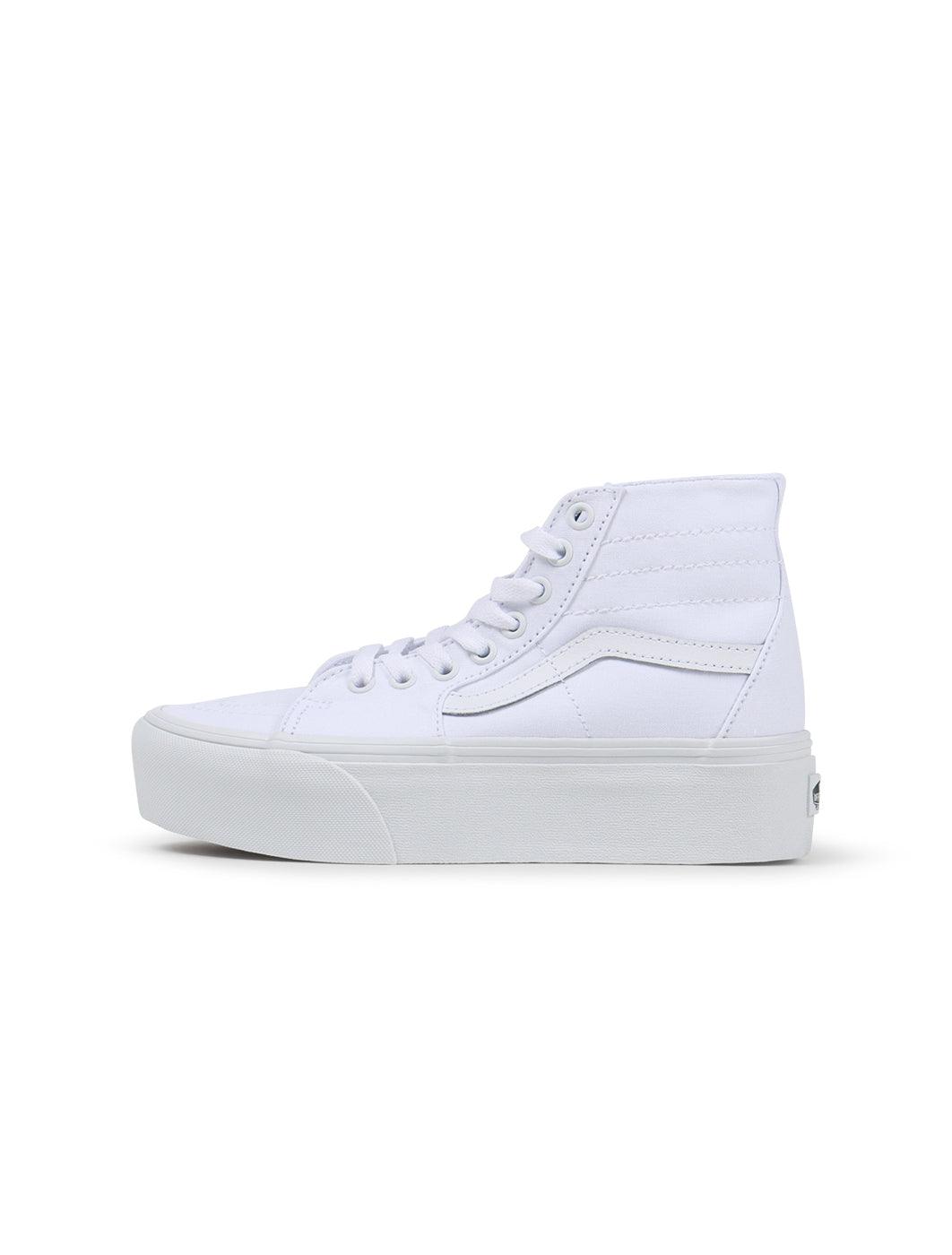 Vans Big Kids Sk8-Hi Tapered - Canvas True White Denim Exchange