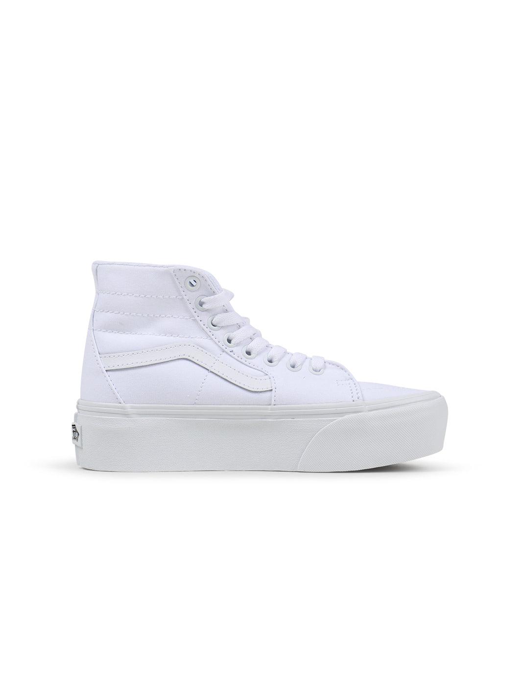 Vans Big Kids Sk8-Hi Tapered - Canvas True White Denim Exchange