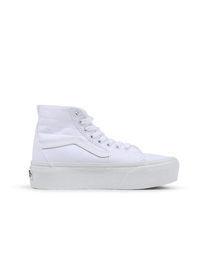 Vans Big Kids Sk8-Hi Tapered - Canvas True White Denim Exchange